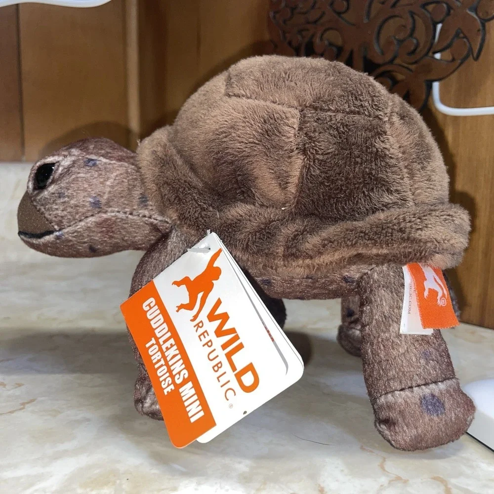 Wild Republic Cuddlekins Mini Tortoise 7 Inch‎ Plush Figure NEW IN STOCK